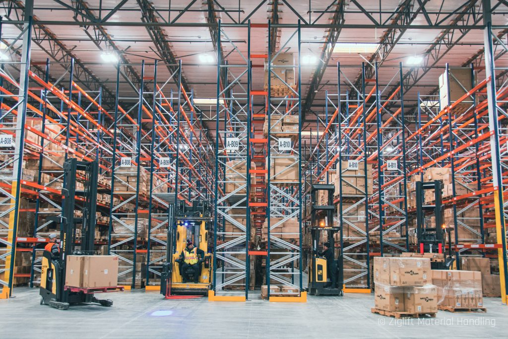 Online Retailer Distribution Center Redlands, CA Ziglift