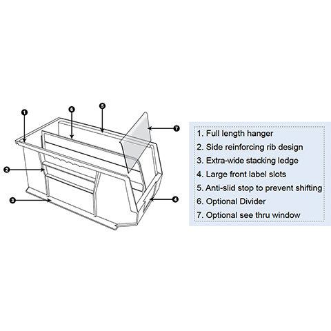 stackable storage bin dividers